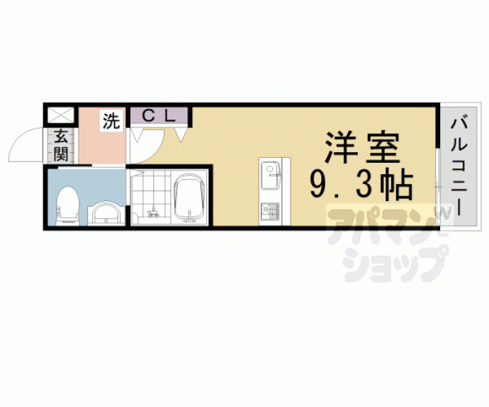 【ＫＹＯＴＯ　ＨＯＵＳＥ西京極】間取