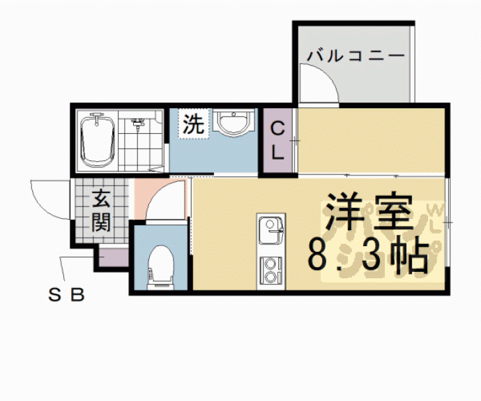 【ブーブーヴィラ円町】間取