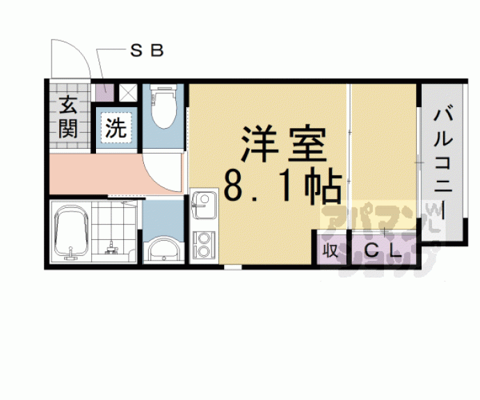 【ブーブーヴィラ円町】間取