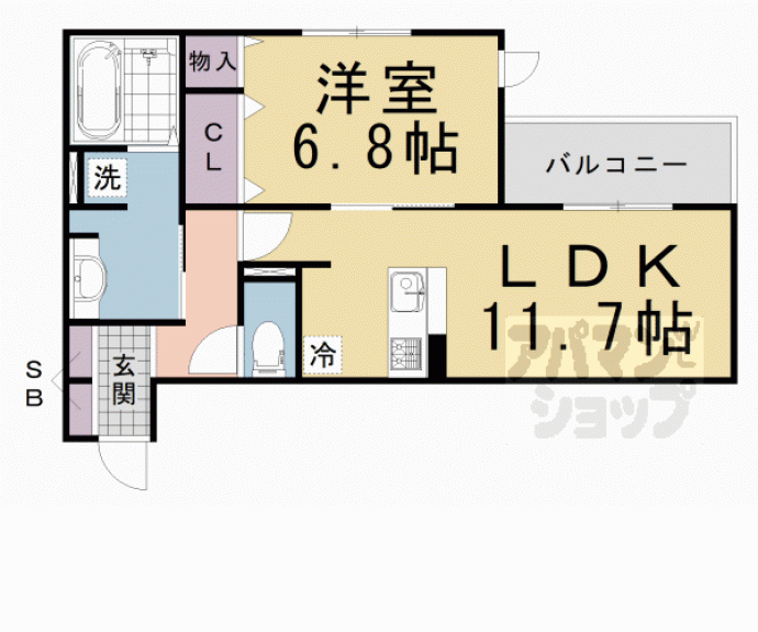 【ラ　ネージュ】間取