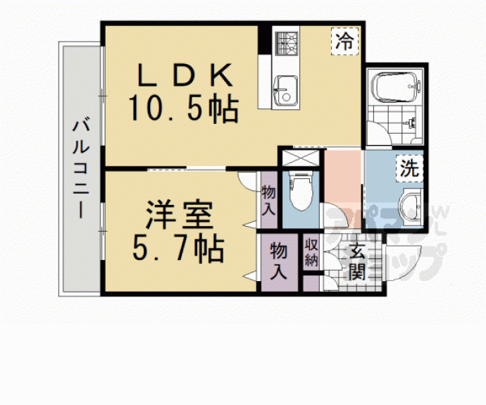 【シャーメゾン天神川】間取