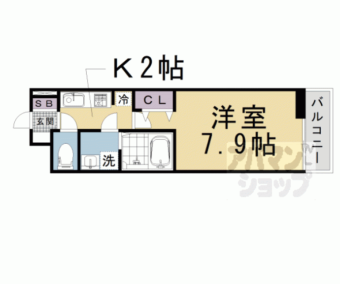 【カーサフォレスタ太秦】間取