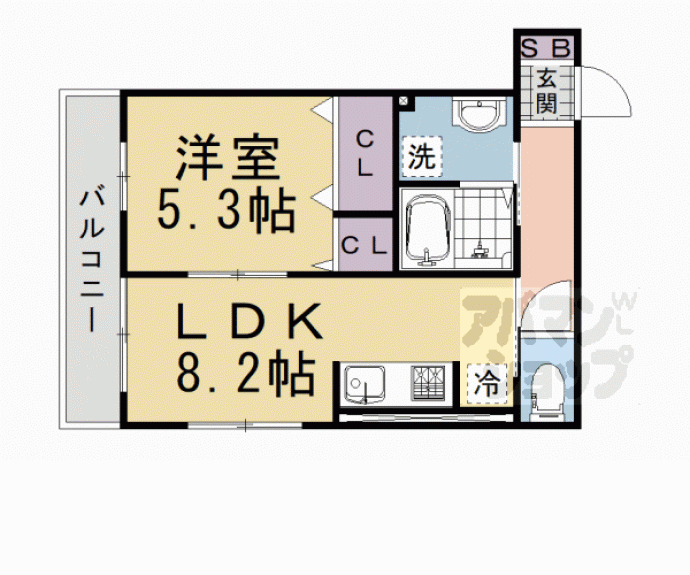 【シエル西京極】間取