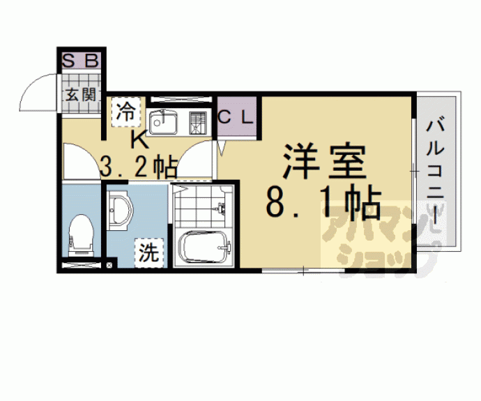 【シエル西京極】間取