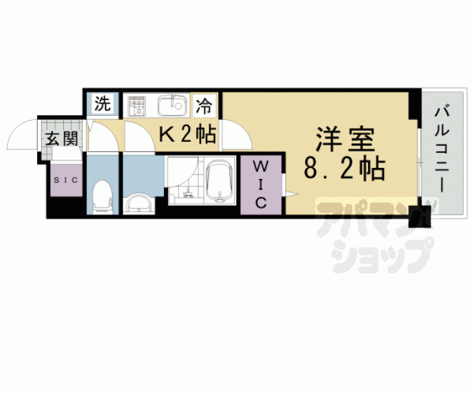 【ベラジオ雅び京都西院】間取