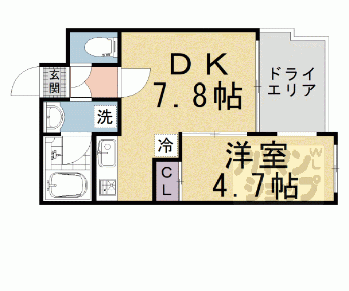 【サクシード太秦】間取