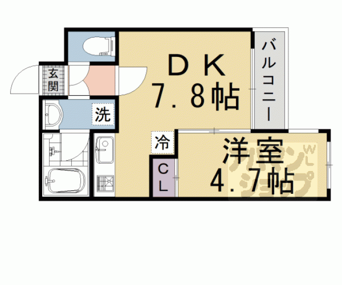 【サクシード太秦】間取