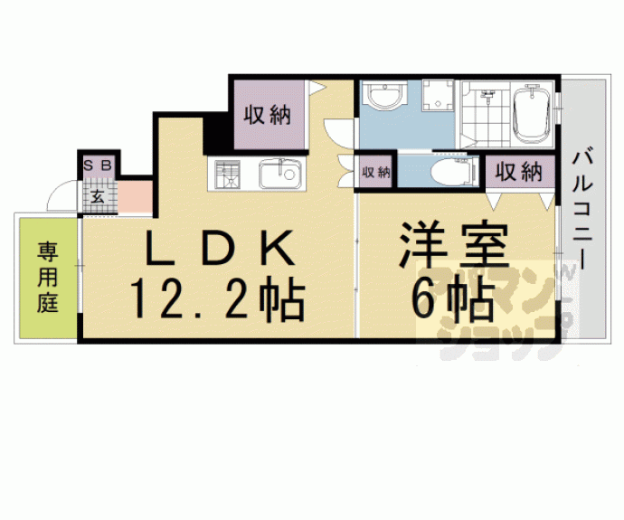 【サンモルク西院】間取