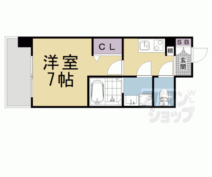 【ファーストフィオーレ京都円町】間取