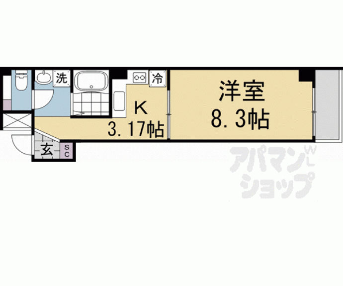 【フランコート太秦】間取