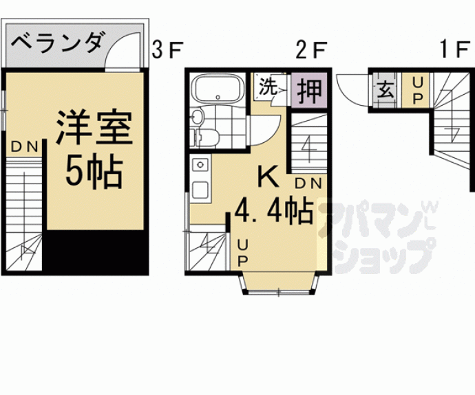 【メイフラワー三条ありすがわ】間取