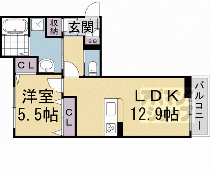 【セントリヴィエ京都嵐山Ⅵ】間取