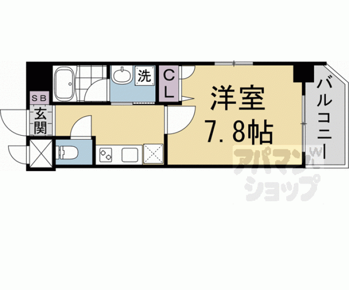 【ベラジオ雅び四条通Ⅱ】間取