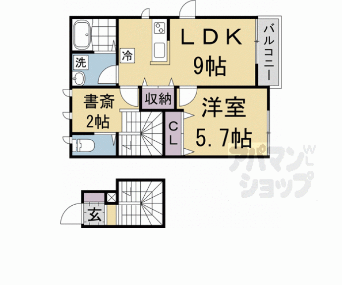 【カーサ紙屋川】間取