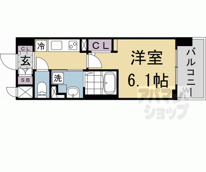 【アスヴェル京都四条西院】間取