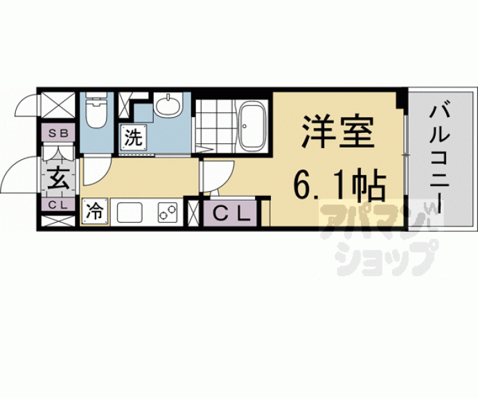 【アスヴェル京都四条西院】間取