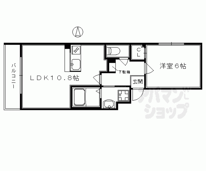 【コモンズ御所南】間取