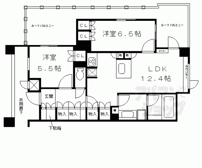 【Ｌｉｖｉｏ四条大宮】間取