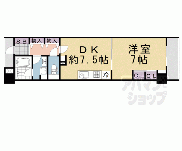 【エスリード四条室町】間取