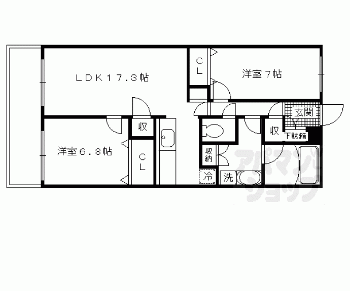 【エスリード四条室町】間取