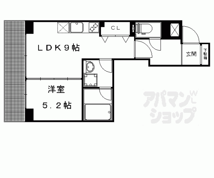 【ゴールデンヒルズ二条駅前】間取