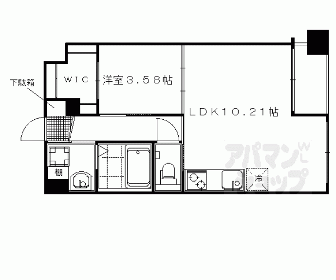 【プラネシア東山三条】間取