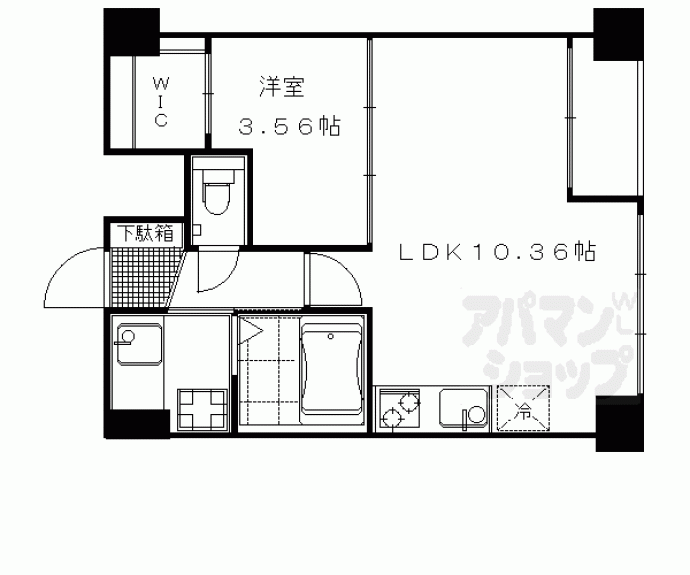 【プラネシア東山三条】間取