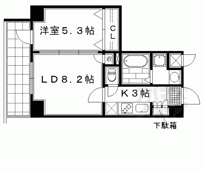 【プレサンス京都四条烏丸響】間取