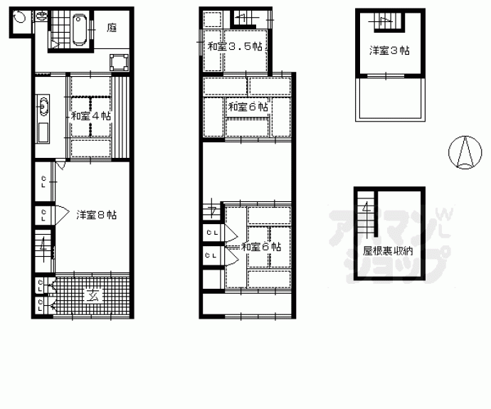 【麓町貸家】間取