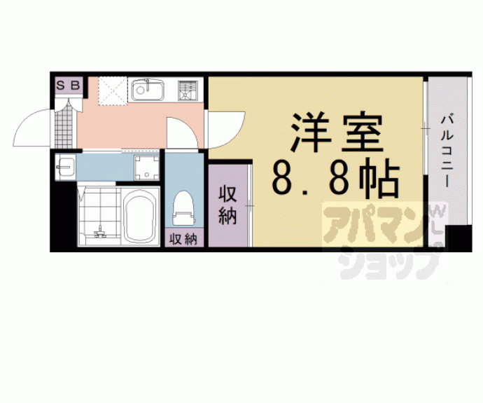 【Ｇ・Ｆ四条烏丸】間取