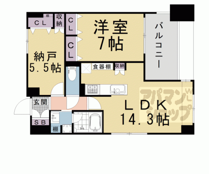 【セイワパレス京都東洞院】間取