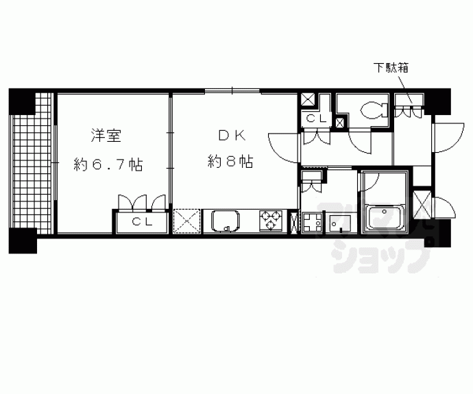 【ブランズ京都河原町レジデンス】間取