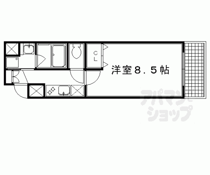 【ベラジオ京都東山Ⅱ】間取