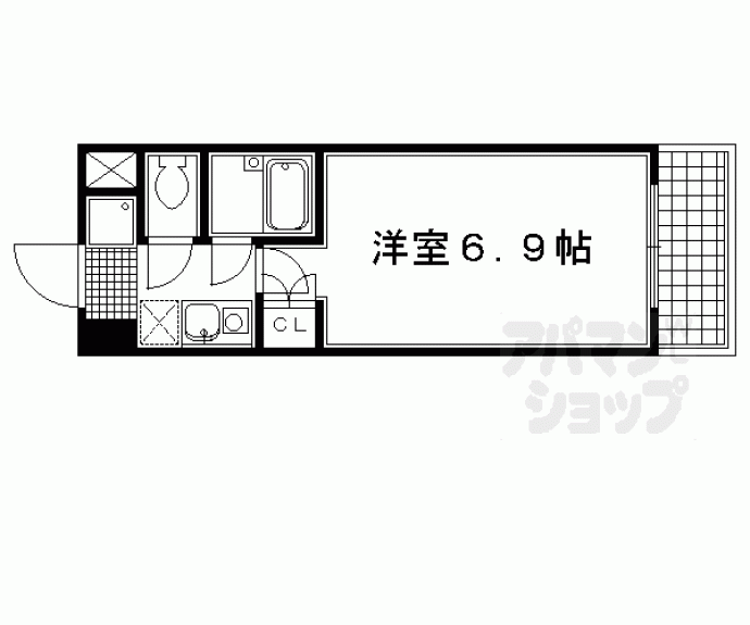 【サンシティ四条西洞院】間取