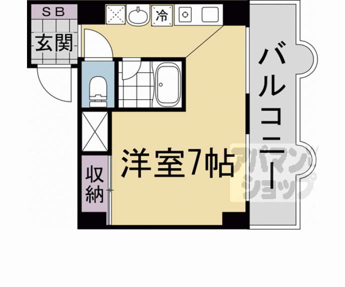 【サンシティ烏丸】間取