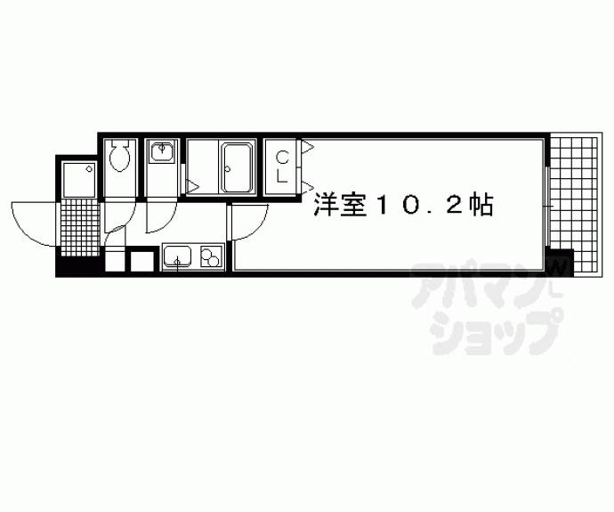 【サンシティ烏丸高辻】間取