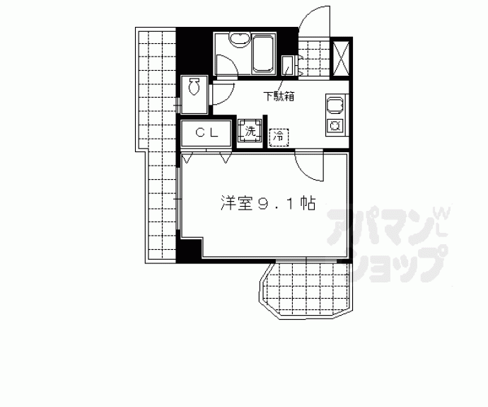 【サンシティ烏丸高辻】間取