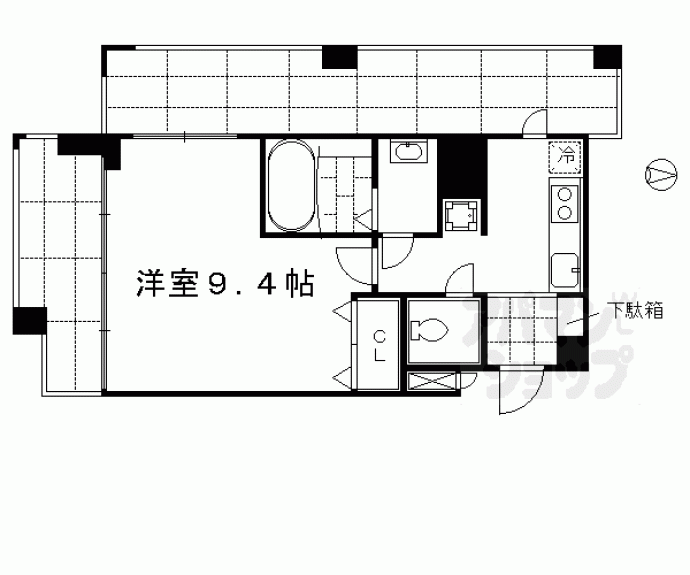 【サンシティ烏丸高辻】間取