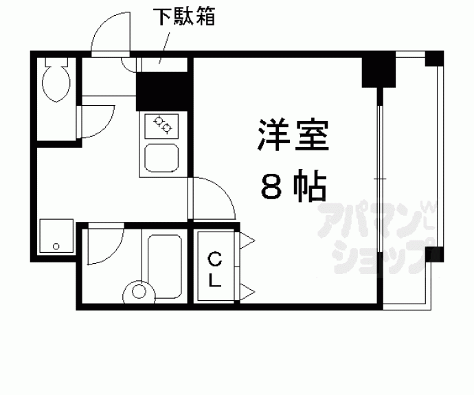 【サンシティ烏丸高辻】間取