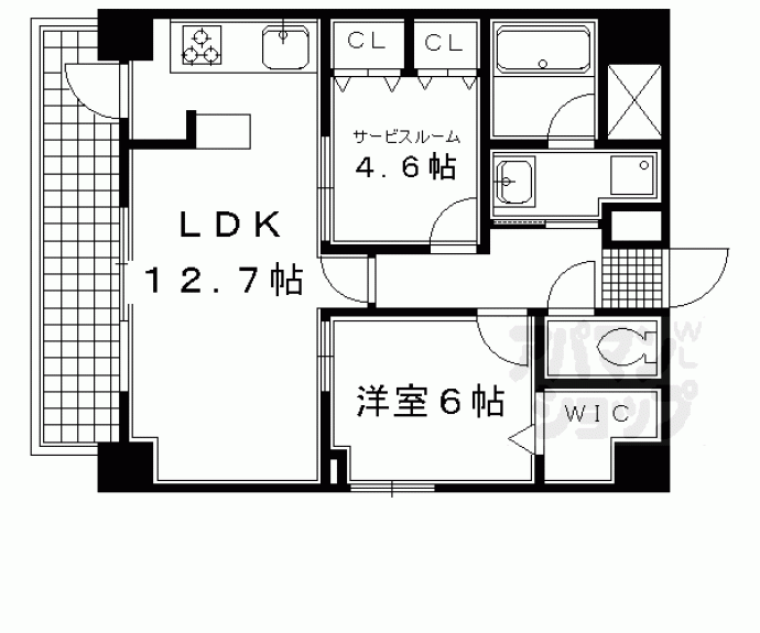 【Ｐｉａｎｕｒａ柳馬場】間取