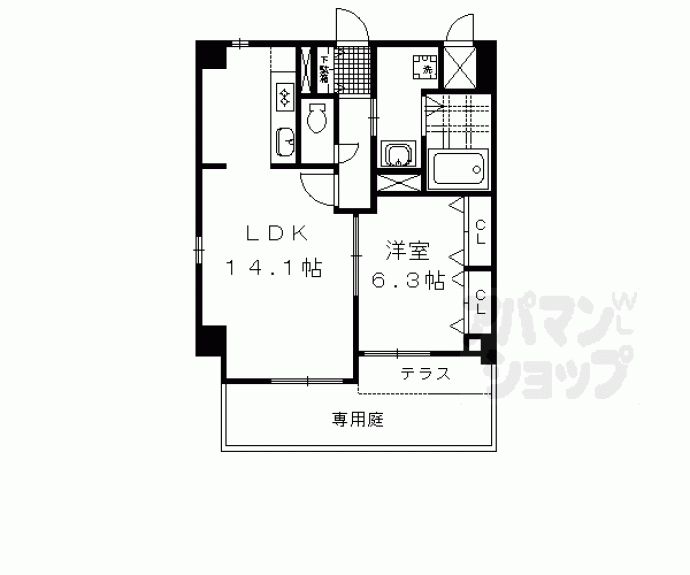 【グラン・アミール御池】間取