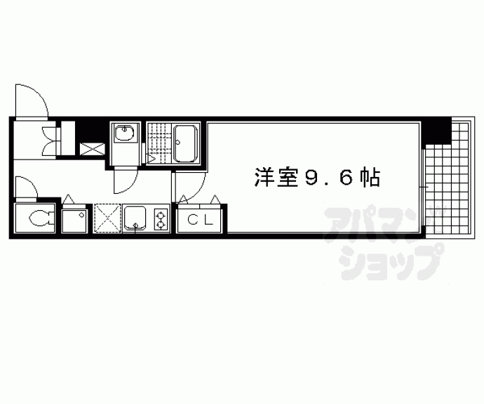 【プレサンス京都四条大宮】間取