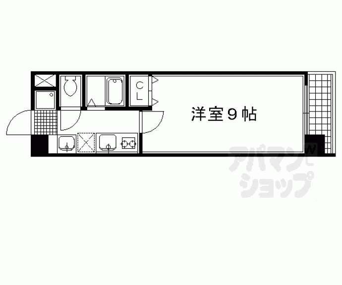 【パサージュ二条城東】間取