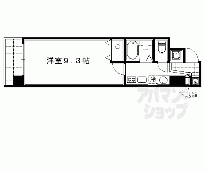 【パサージュ二条城東】間取