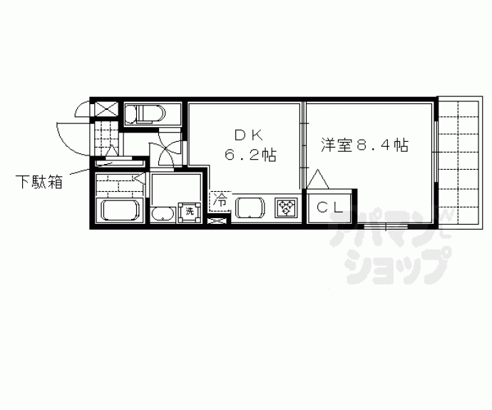 【エスポワール　仁】間取