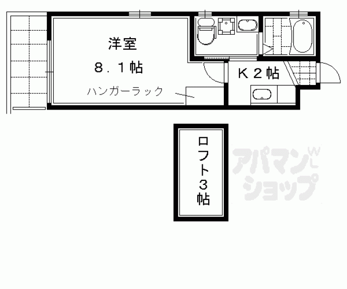 【ドーリアＮＩＪＯ駅東】間取