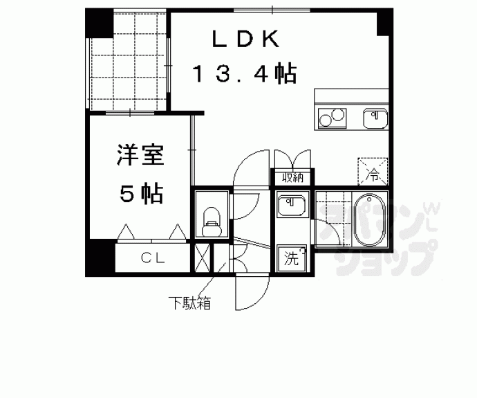 【グラシア清水五条】間取