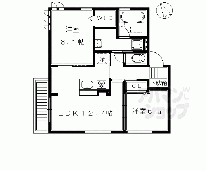 【ルーチェ西洞院】間取