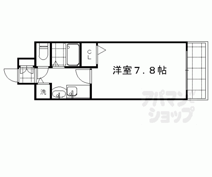 【グランドパレス三条花見小路】間取