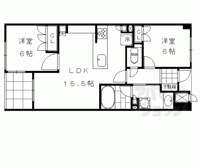 【グランレジェイド京都河原町】間取